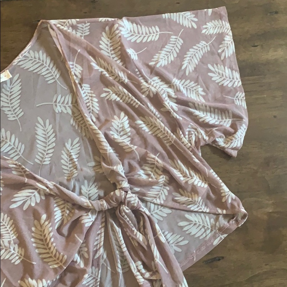 Crescent Front-Tie Crop Top - Picture 4 of 8